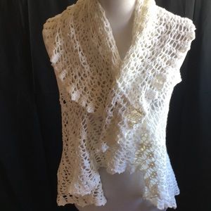 Bebe Crochet shrug/sweater in size S